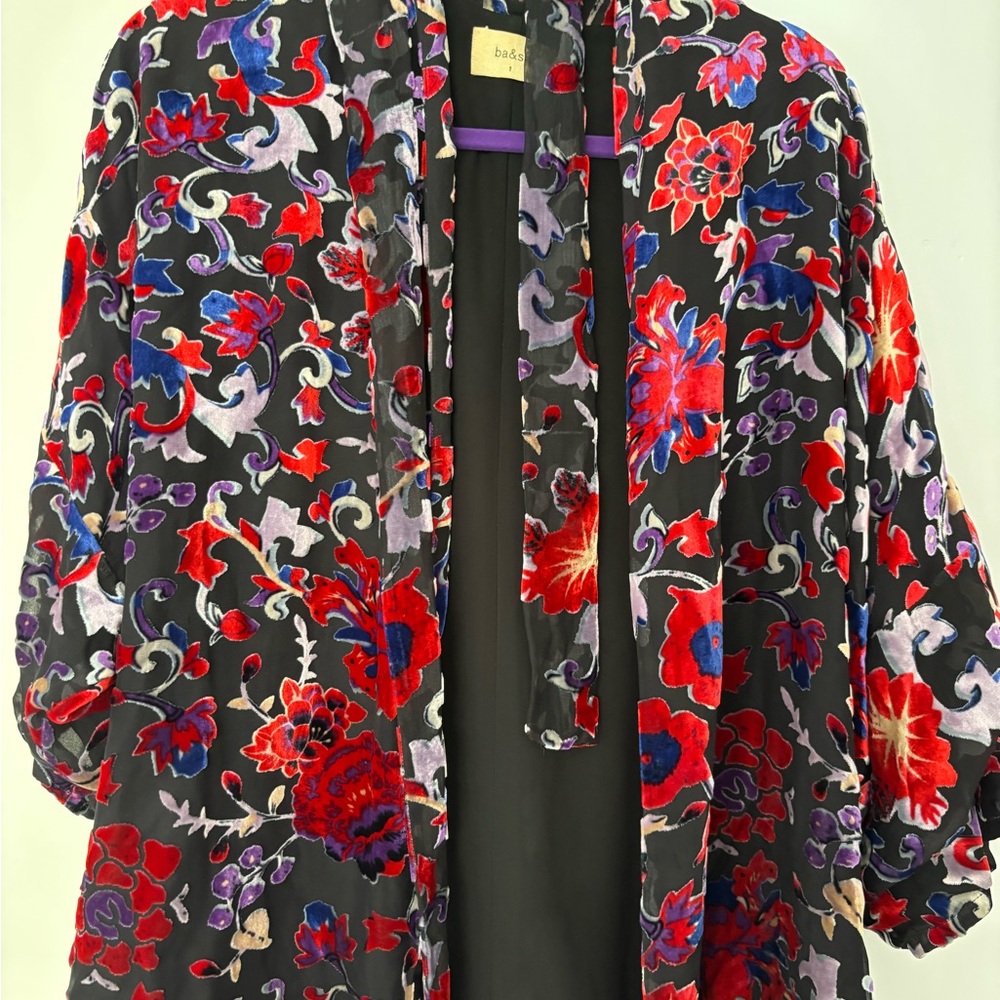 ba&sh Multicolor Velvet Kimono